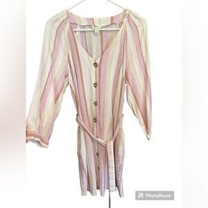 Long sleeve Linen Dress